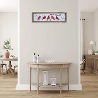 Framed Wooden Cardinal Wall Sign