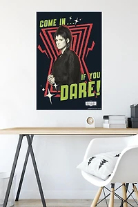 Beetlejuice Beetlejuice - Come In If You Dare Wall Poster, 14.725" x 22.375" Framed