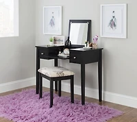 Ensemble de coiffeuse Joanna papillon noir
