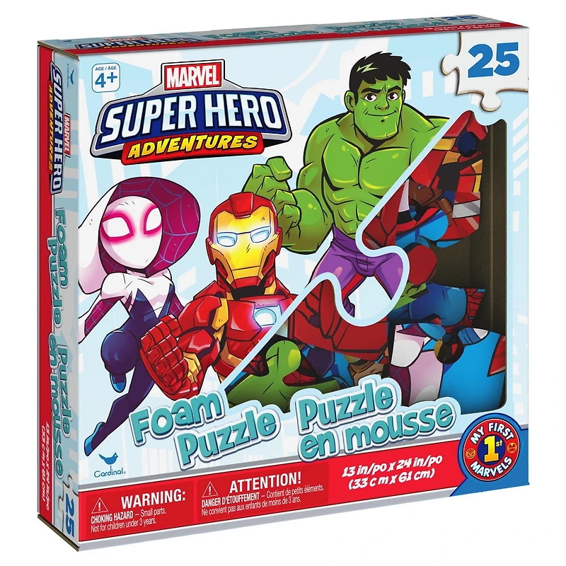 Marvel Super Hero Adventures 25-Piece Foam Puzzle