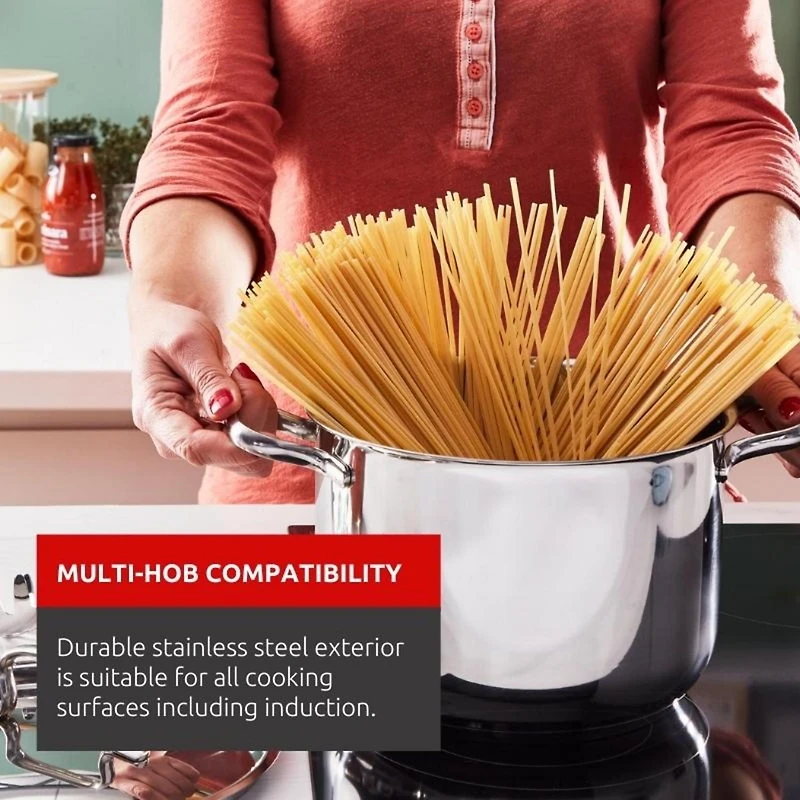 Lagostina Sfiziosa acier inoxydable Batterie de cuisine Cookware, 13 pièces, compatible avec l'induction