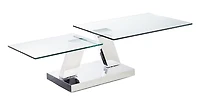 Canadian Manhattan Extendable Coffee Table Silver