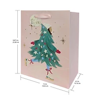 Moyen Sac Cadeau Jupe De Sapin Joyeuse