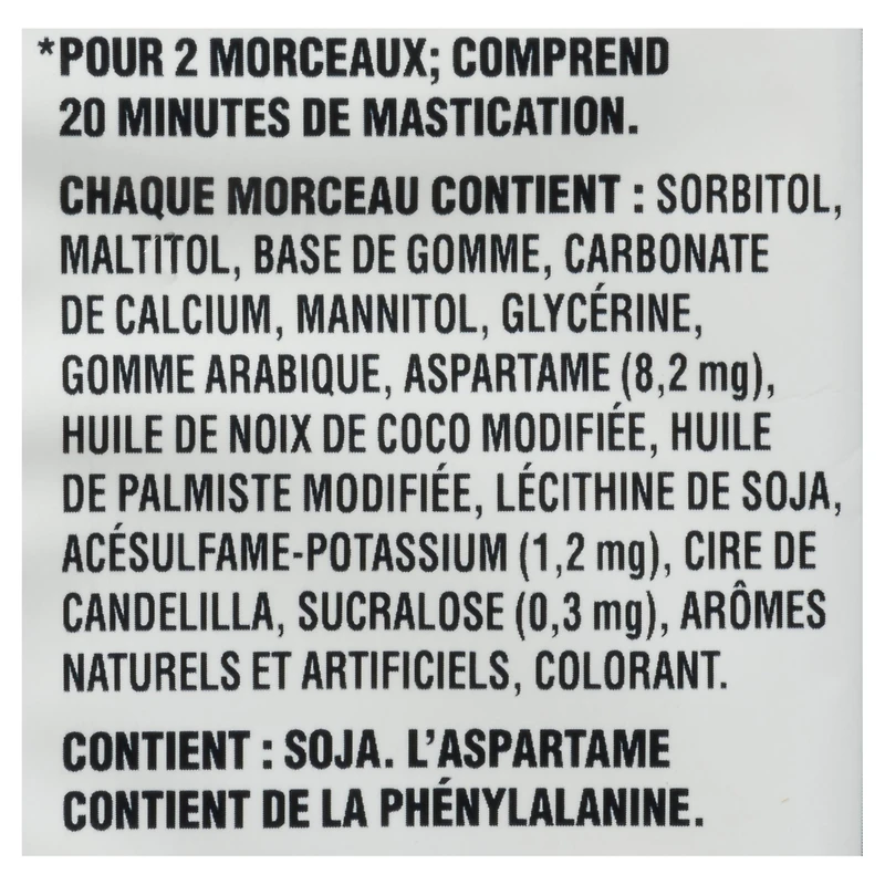 Dentyne Ice Intense, gomme sans sucre, 4 paquets (12 morceaux par paquet) 48 comptes