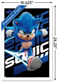 Sonic The Hedgehog 3 - Sonic Wall Poster, 22.375" x 34"
