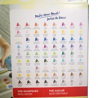 Playday 72 Crayons De Couleur emballés dans une boîte en papier 72CT CRAYONS DE COULEUR