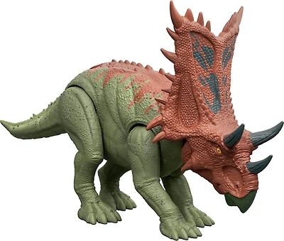Jurassic World Strike Attack Chasmosaurus Dinosaur Action Figure Toy with Single Strike Action