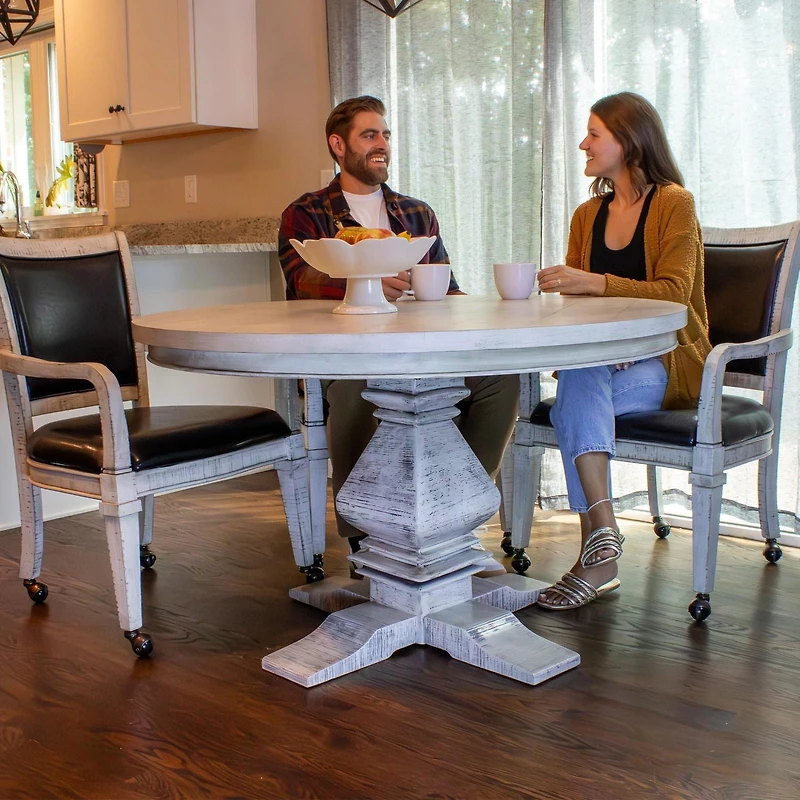 Montecito Dining and Poker Table Set with Four Chairs