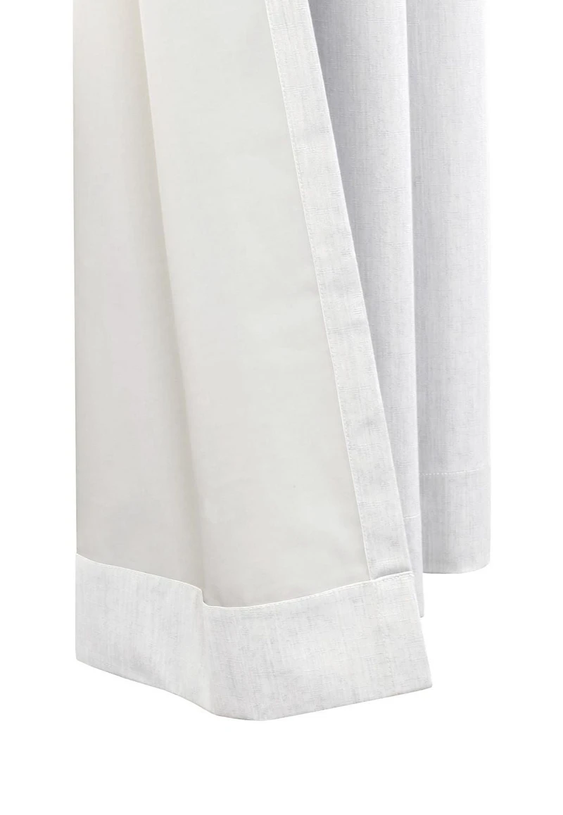 Loft Living Kelsey, panneau de rideau à oeillets texturé, 100% occultant 52" x 63", blanc
