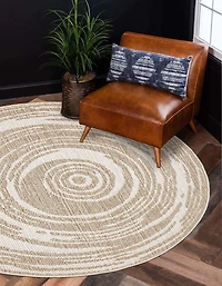 ECARPET Jute Style Area Rug for Bedroom, Living Room, Dining Room Merry Collection