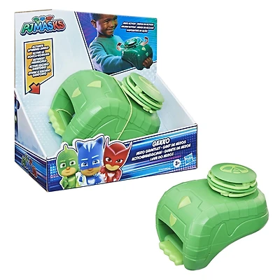 PJ Masks Gekko Hero Gauntlet Preschool Toy, Gekko Costume and Dress-Up Toy with Spinning Gekko Shield for Kids Ages 3 and Up