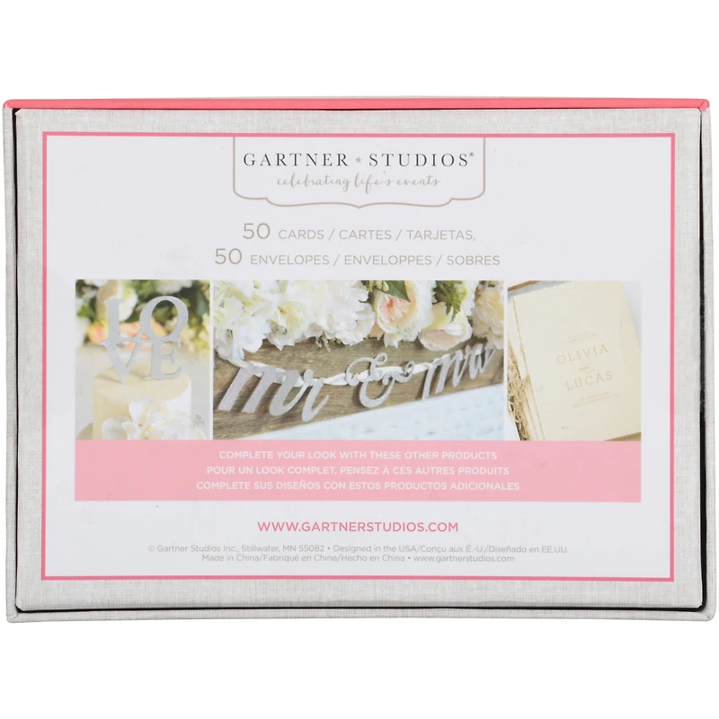 Gartner Studios Script Love 'Thank You' Cards
