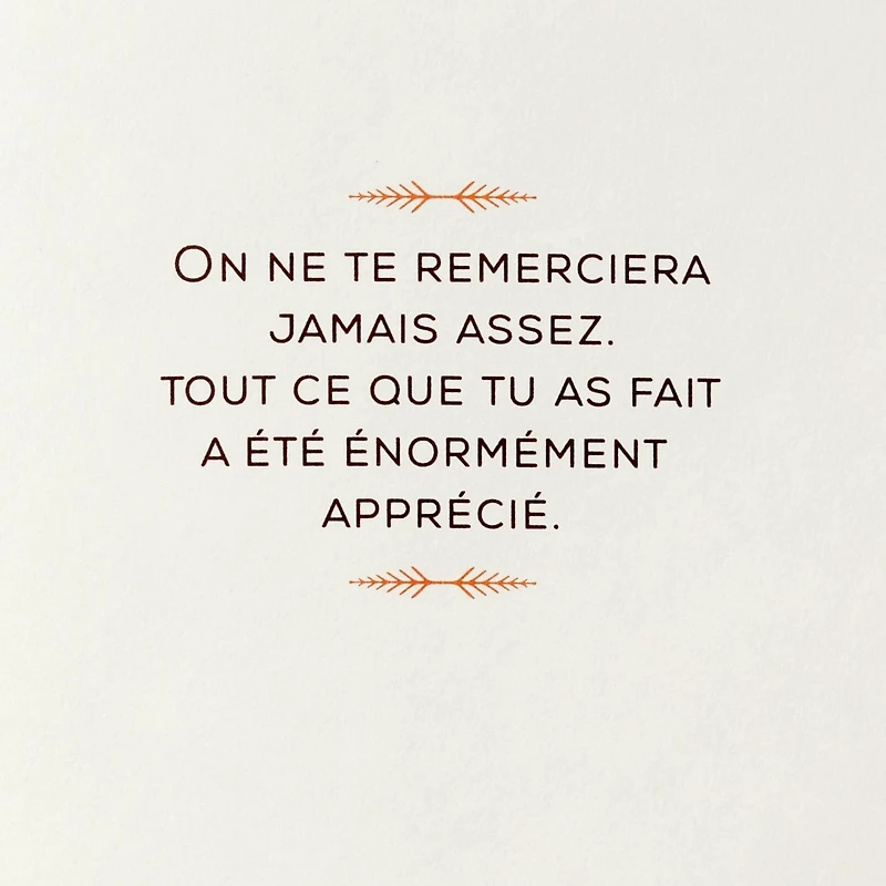 Hallmark Thank You Card (Mille Mercis)