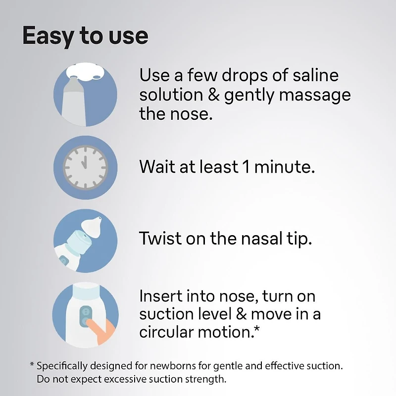 Braun BNA100CA Nasal aspirator, Electric nasal aspirator