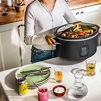 Beautiful Programmable 6-Quart Slow Cooker by Drew Barrymore, Pro 6Qt Slow Cooker