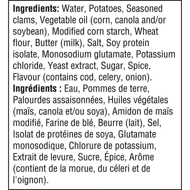 Campbell's® Chunky® New England Clam Chowder Ready to Serve Soup, Shelf Stable, Ready to serve soup 515 mL