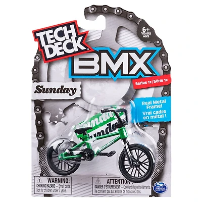 Tech Deck - Finger BMX - Sunday – Vert/Noir – Séries 12