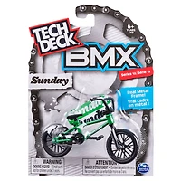 Tech Deck - Finger BMX - Sunday – Vert/Noir – Séries 12