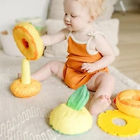 Melissa & Doug Multi-Sensory Pineapple Soft Stacker Infant Toy