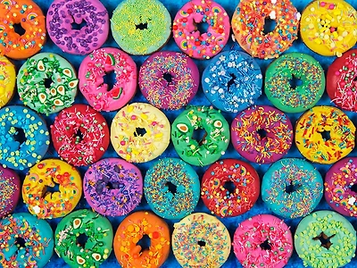 Kodak 550 Piece Jigsaw Puzzle - Lots of Sprinkles Donuts