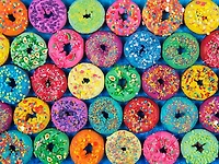 Kodak 550 Piece Jigsaw Puzzle - Lots of Sprinkles Donuts