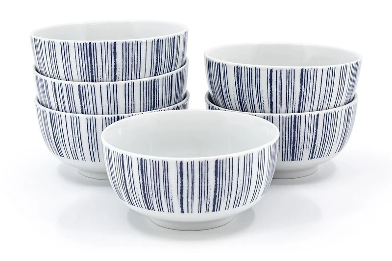 Mainstays Ink Spiral Bowl - 6 Pack