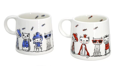 PAWZ Jeu de 2 Tasses de Chats