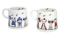 PAWZ Jeu de 2 Tasses de Chats