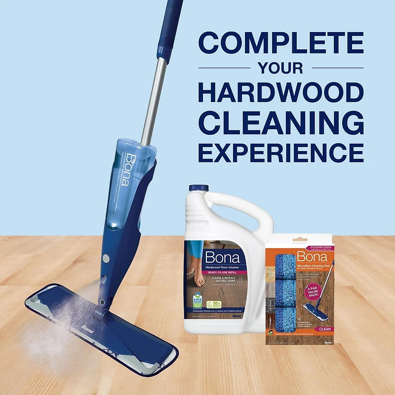 Bona Hardwood Floor Cleaner Refill 1.89L, Quick & Easy