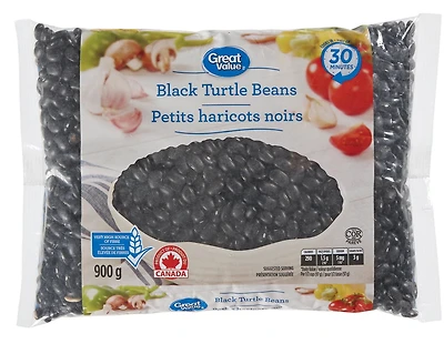 Great Value Black Turtle Beans, 900 g