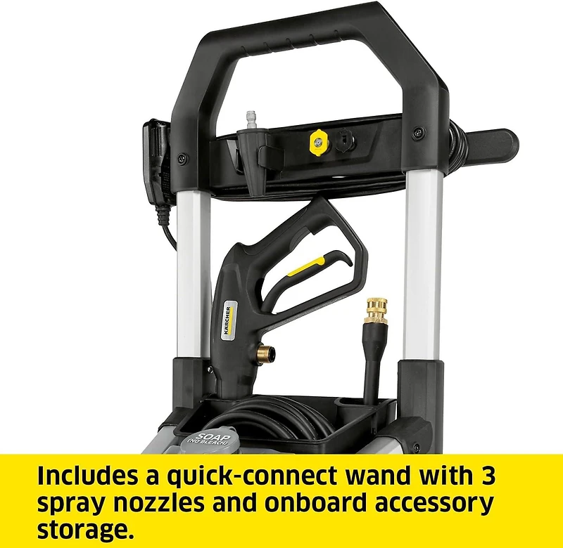 Karcher K1700 Electric Power Pressure Washer with 3 Nozzle Attachments