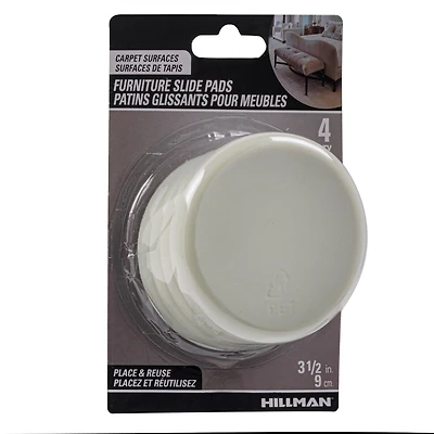 GLISSIERES 3-1 / 2 "ROND 4PC