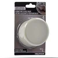 GLISSIERES 3-1 / 2 "ROND 4PC