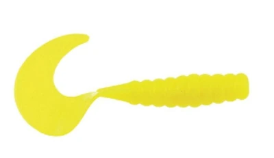 Berkley PBHPG3-CH PowerBait Power Grubs, 3" 15Pk, Chartreuse, Perfect for a variety of rigging applications