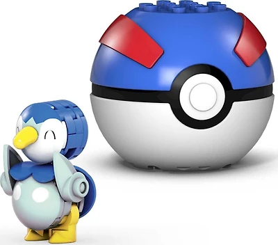 Mega Pokemon Piplup Construction Set- 20 Pieces