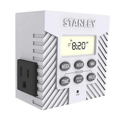 Stanley Timermax Indoor 2-Outlet Weekly Digital Timer, Indoor Timer