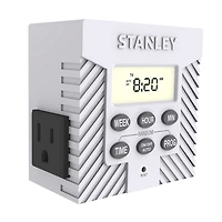 Minuteur hebdomadaire numérique TimerMax de Stanley à 2 prises pour l'intérieur Minuterie intérieure