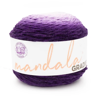 Fil Lion Brand Mandala Gradient Violet, Fil acrylique ombré, 150g/ 270m, 1-CT