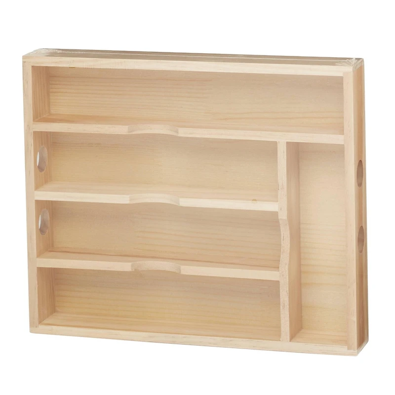Panier de couverts en bois naturel Cambridge