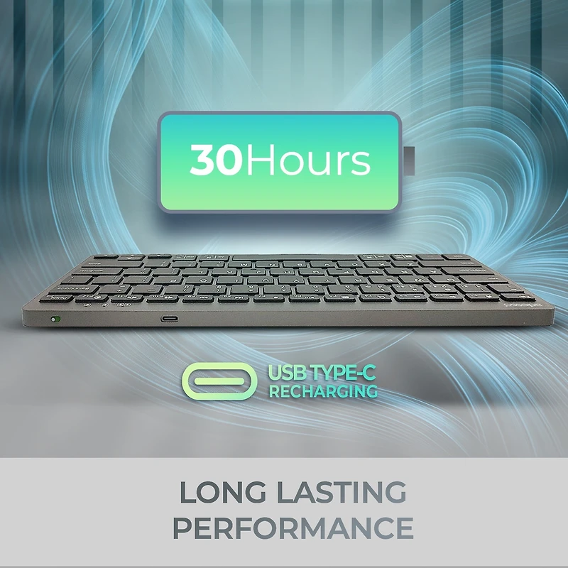 Multi OS Bluetooth Scissor Switch Mini Keyboard+E7