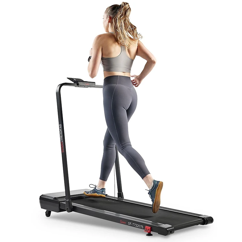 Sunny Health & Fitness Tapis de Course Treadpad Pacer à Double Mode Marche/Course avec Inclinaison Automatique à 6 Niveaux, Télécommande & Connectivité Bluetooth Améliorée avec l'Application Exclusive