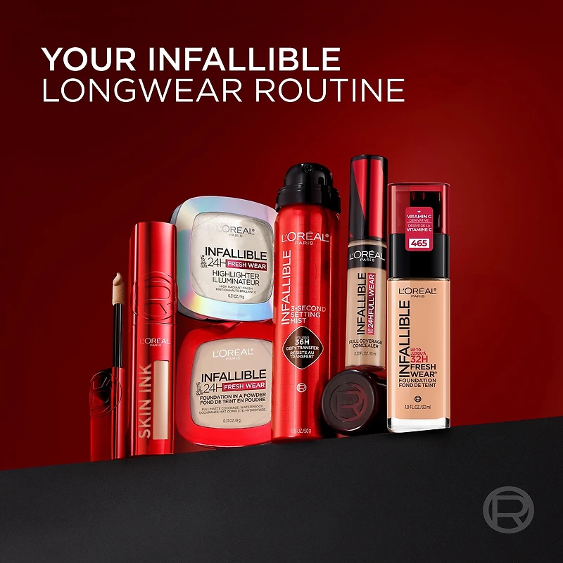 L'Oreal Paris Foundation & Concealer Hybrid Infallible Skin Ink, Longwear Transfer Resistant, Matte Finish, Light Longwear Foundation and Concealer