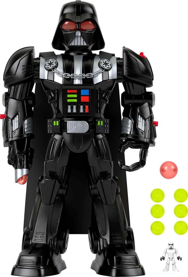 Imaginext STAR WARS Robot Dark Vador, 60+ cm, clé Stormtrooper