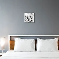 Artissimo Designs Black & White Rose Printed Acrylic - 11.75W x 11.75H x 1D