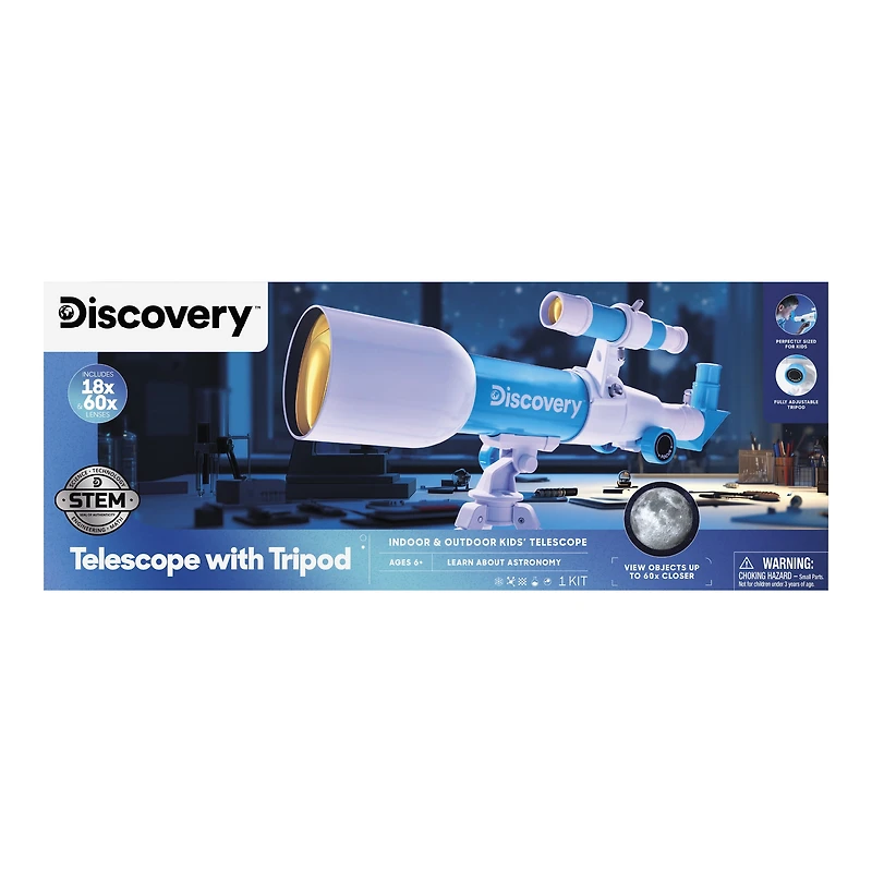 Discovery – Télescope avec trépied DISCOVERY MINDBLWN TÉLESCOPE DISC