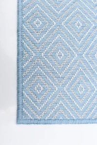 ECARPET Outdoor Area Rug for Patio, Deck, Backyard, Camping, Water Proof Carpet, Veranda Diamond Collection