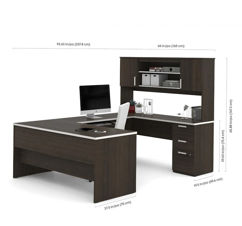 Bestar Ridgeley U-Shaped Desk