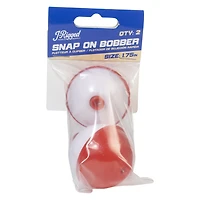 J-Rigged Red & White snap-on Bobber - 1.75in