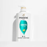 Shampooing et revitalisant 2 en 1 PANTENE PRO-V Smooth & Sleek 17,9 oz/530 mL