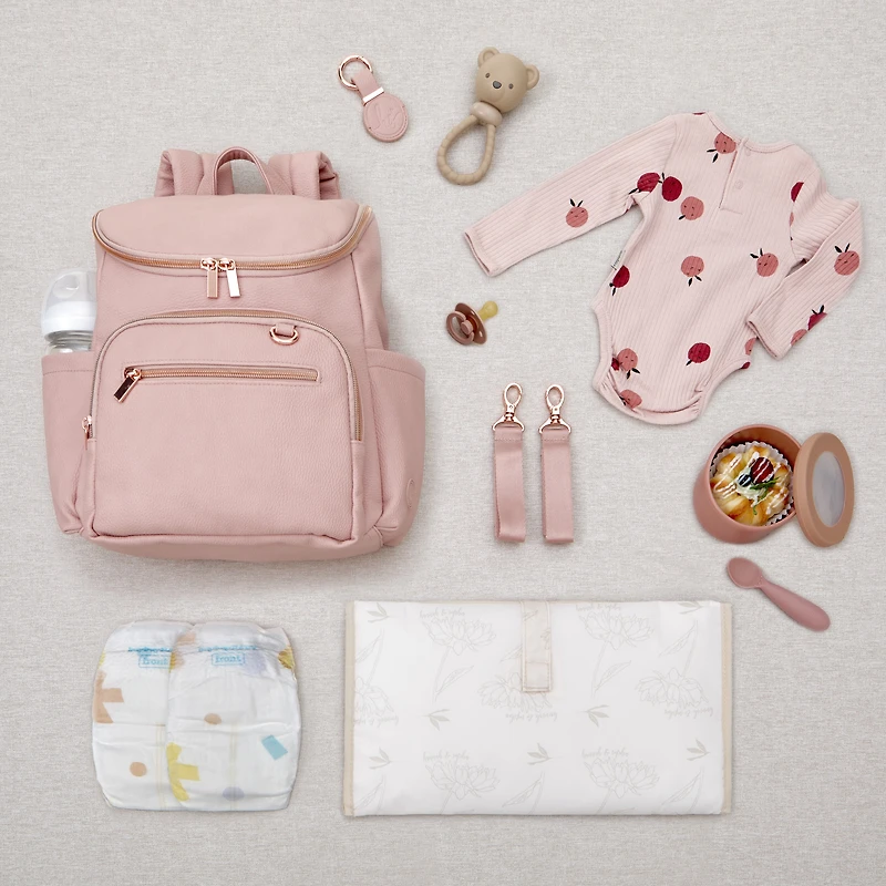 Ensemble de 3 sacs à langer Hannah & Sophia Ready to Roam, rose